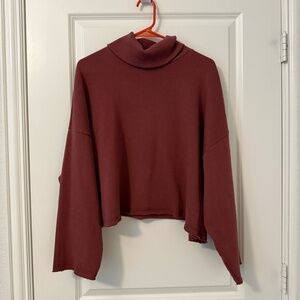 American Eagle Mock Mauve Sweater